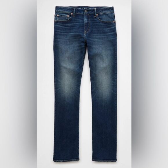 American Eagle AirFlex+ Original Bootcut Jean twilight blue 34/30 NWT in package - Picture 3 of 8